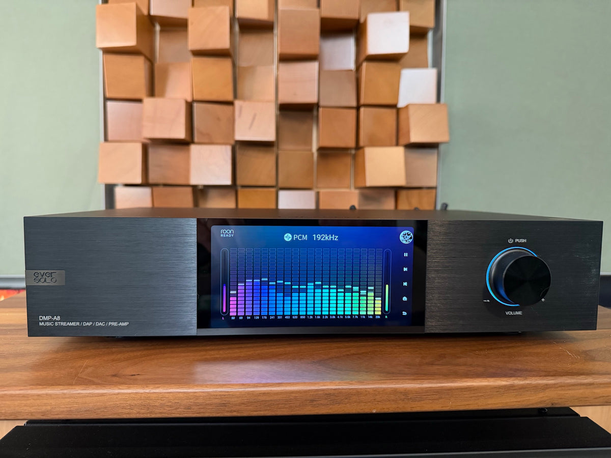 Eversolo DMP-A8 spectrum analyzer display